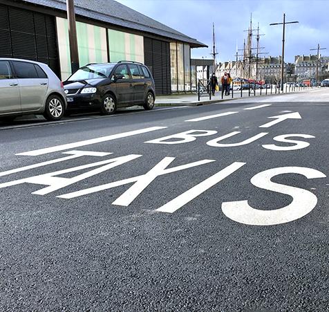 Product line preformed letters for traffic area and parking