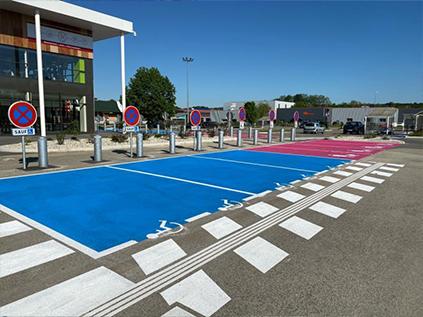 3SRoute POLYKOLOR used to colorize car parks