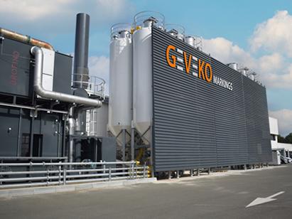 Geveko Markings SAS côté usine bureaux de la production