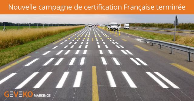 Nouvelle campagne de certification Française terminée