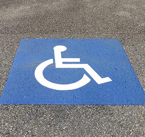 OPTAMARK handicap symbol for parkings