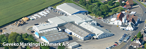 Site de production Geveko Markings Denmark A/S