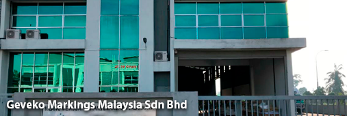 Site de production Geveko Markings Malaysia Sdn Bhd en Malaisie
